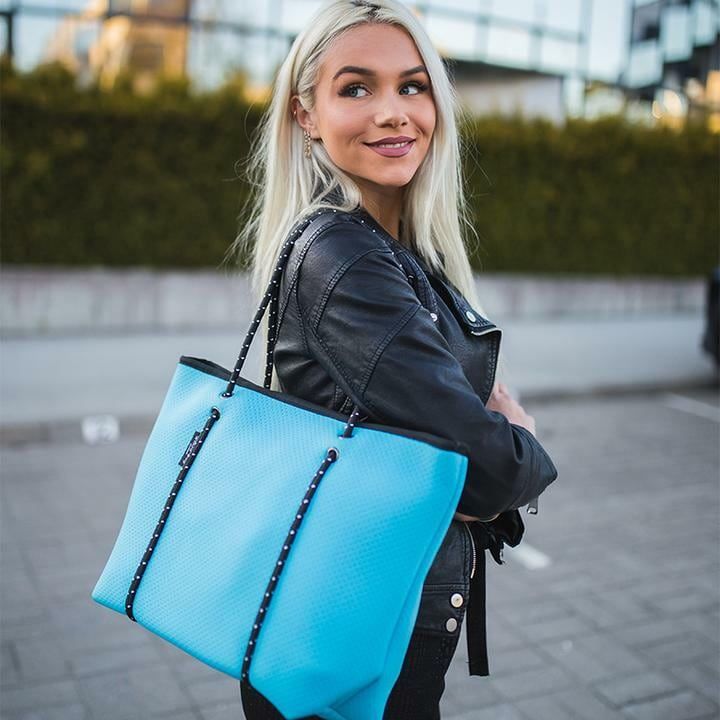 シェリル マリー CHERYL MARIE A4 ネオプレーン ショルダーバッグ ファスナー式,MBL