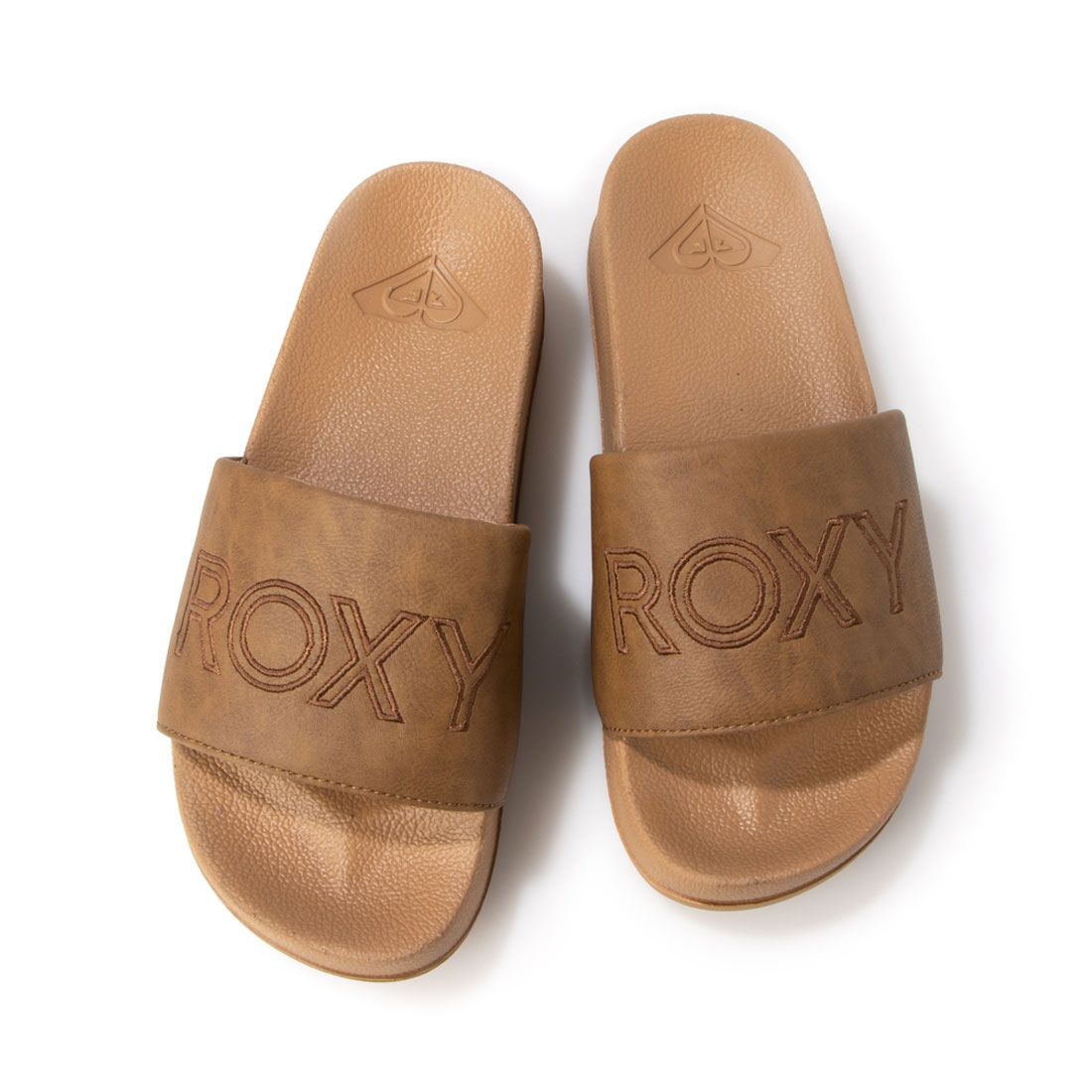 ロキシー ROXY SLIPPY PLATFORM,ブラウン