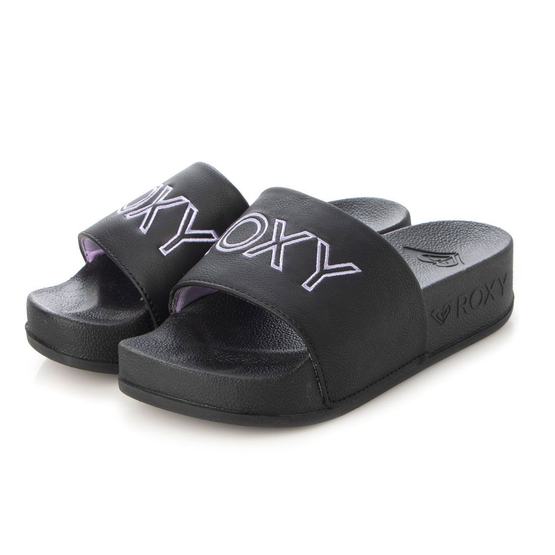 ロキシー ROXY SLIPPY PLATFORM,ブラック