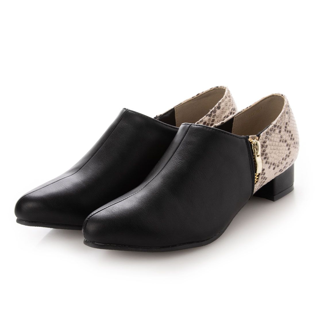 トドス todos TO-167 サイドジップ バイカラー パンプス