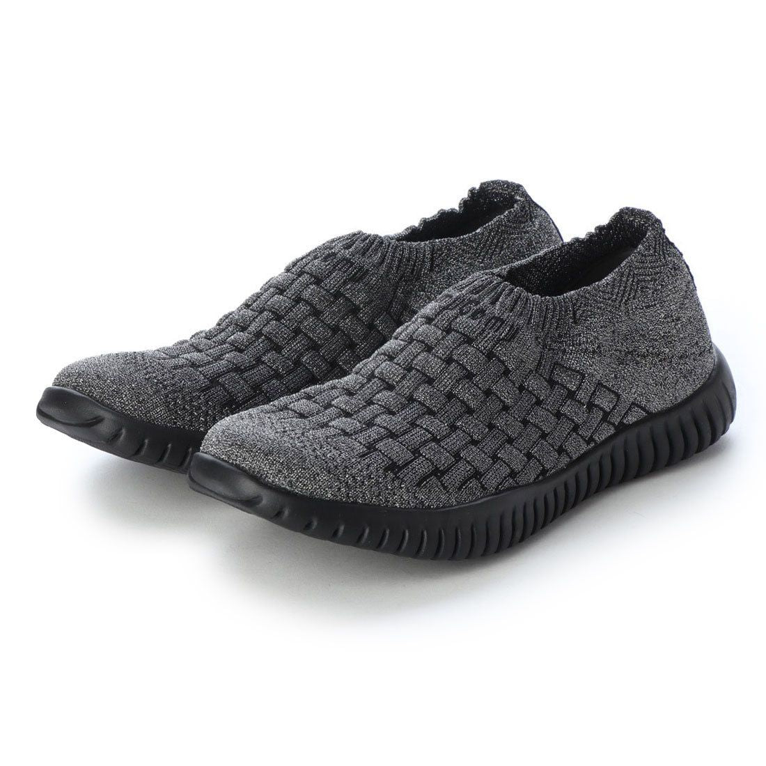 ゴムゴム Gomu56 ニットスニーカー,ダークシルバー