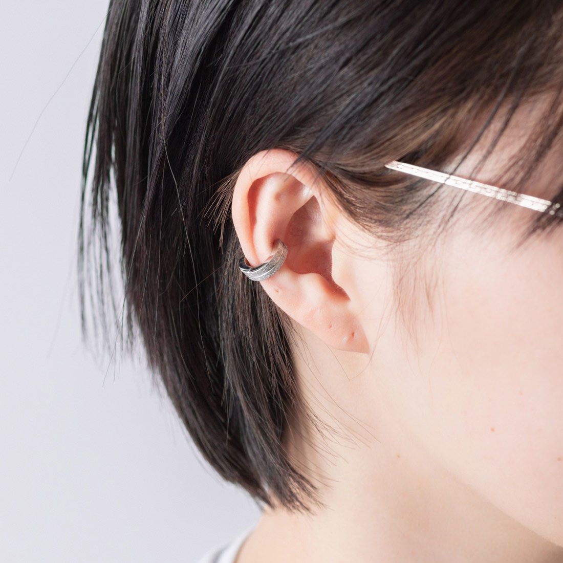 ジョン JON イヤーカフ ステンレス 両耳,シルバー