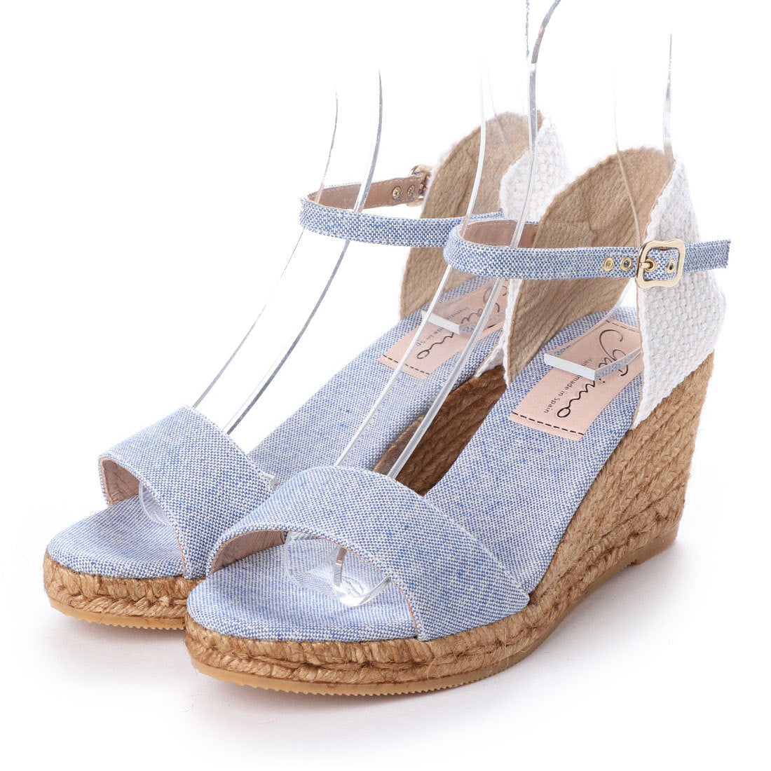 ガイモ gaimo ウェッジソールサンダル (ブルーラメ) ブルーラメ