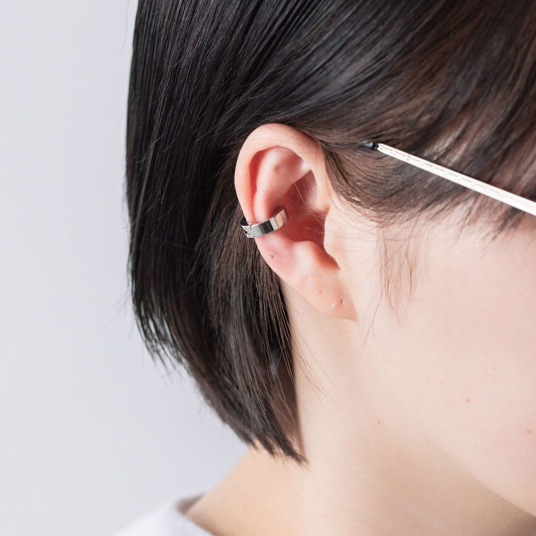 ジョン JON イヤーカフ ステンレス 両耳,シルバー