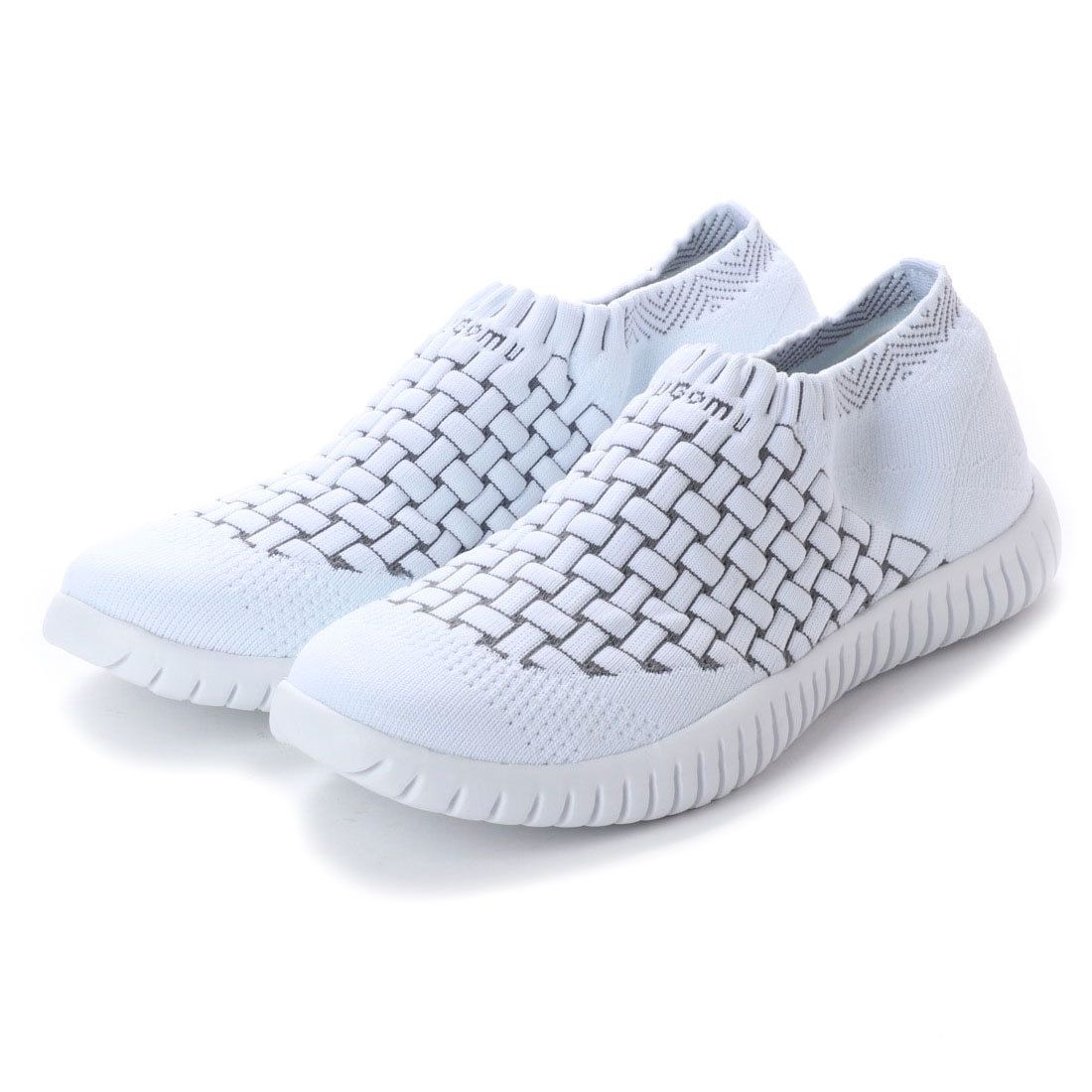 ゴムゴム Gomu56 ニットスニーカー,ホワイト