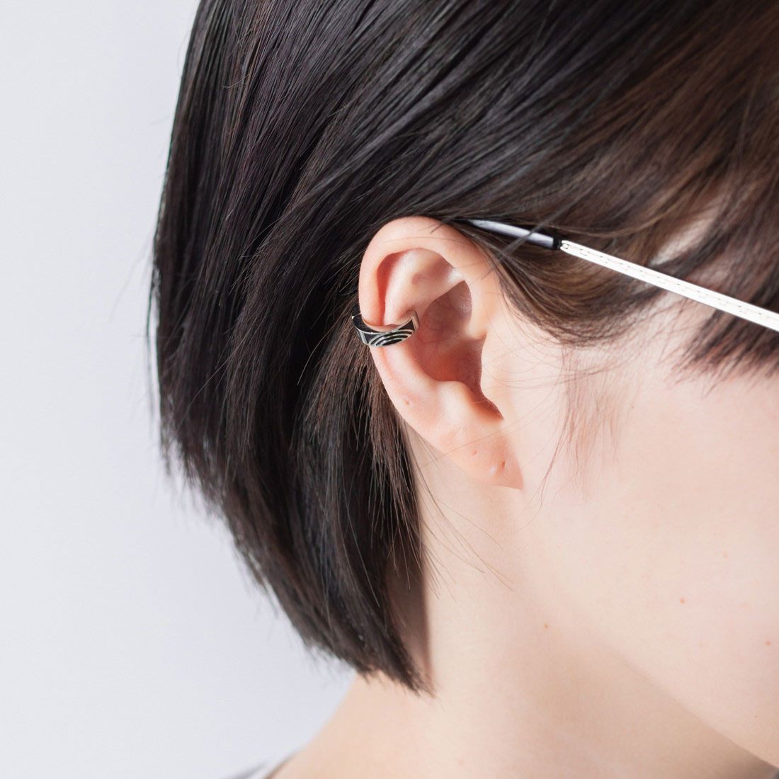 ジョン JON イヤーカフ ステンレス 両耳,シルバー