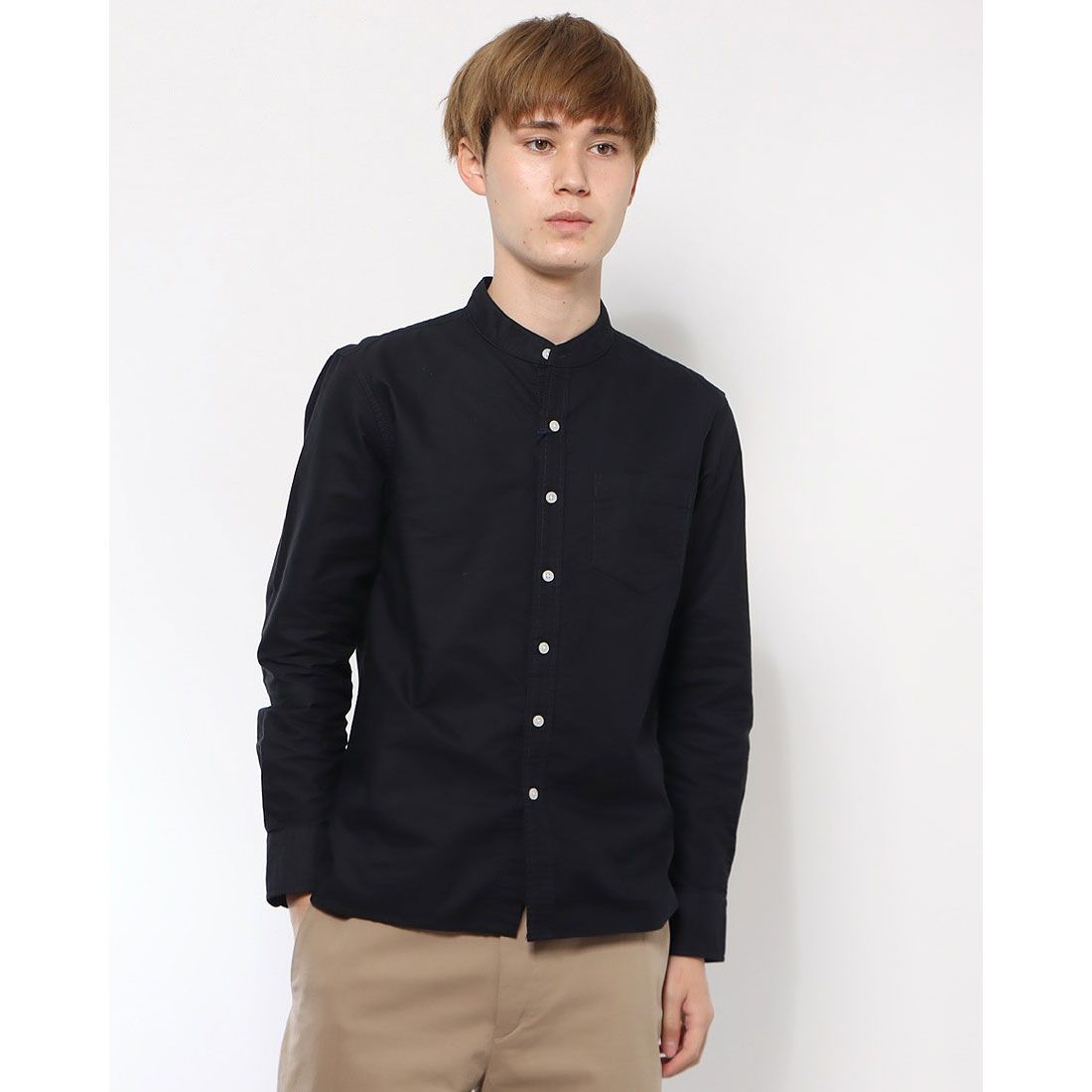 インクルーシブ In'crewsive オックスシャンブレー 長袖シャツ