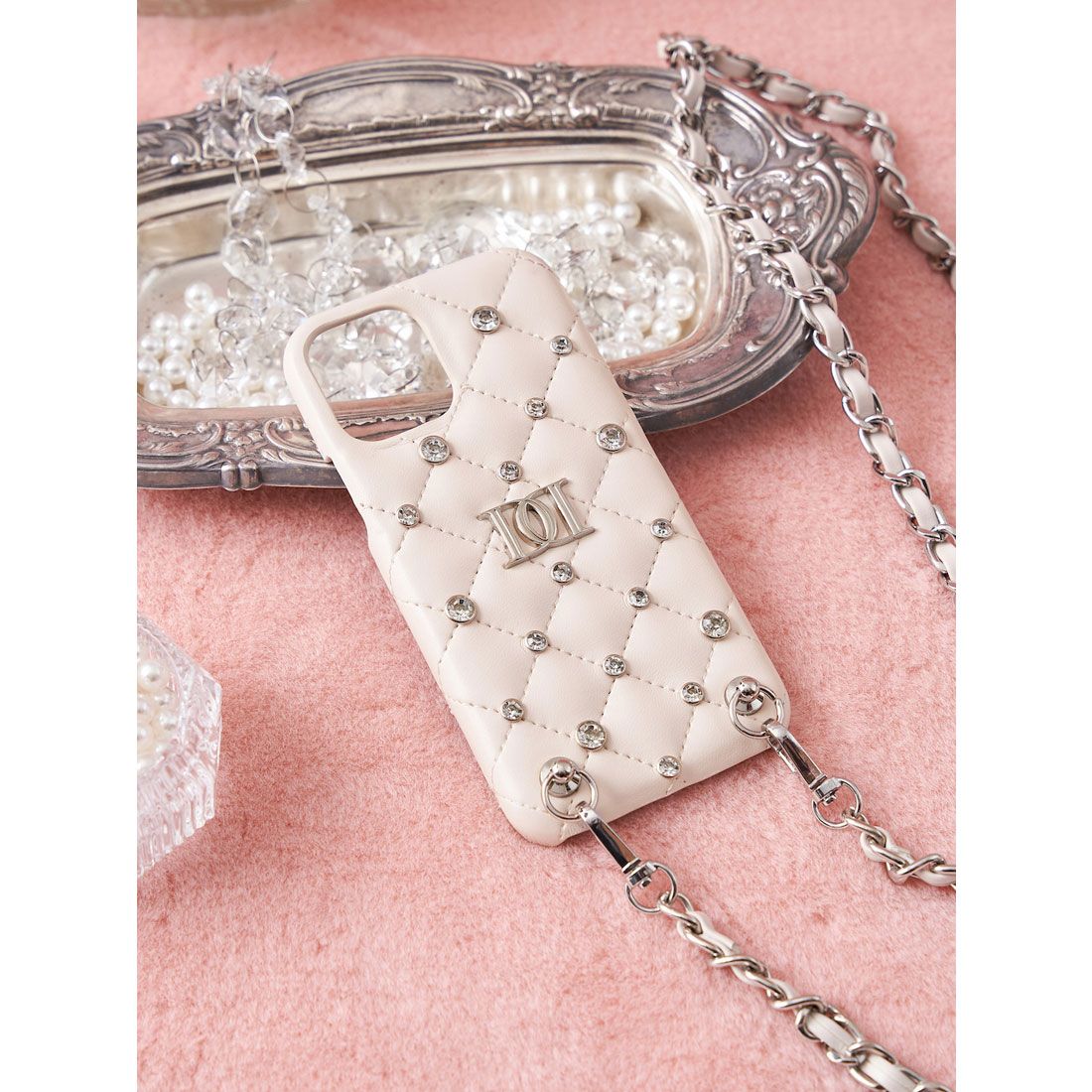 ダーリッチ Darich キルティングビジューiPhoneケース