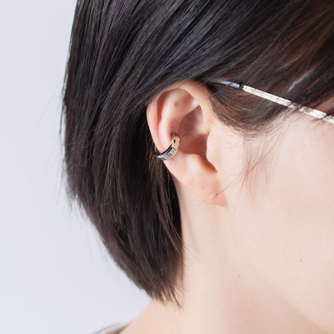 ジョン JON イヤーカフ ステンレス 両耳,シルバー