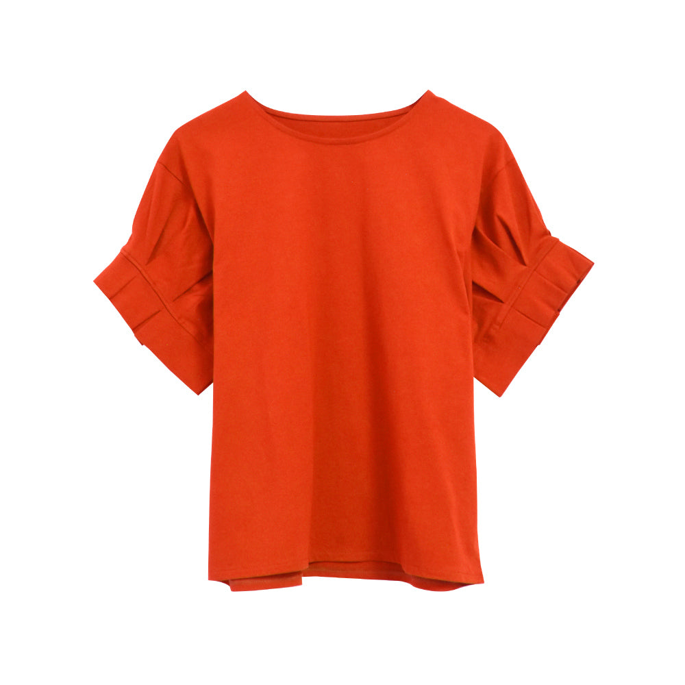 アクアガレージ aquagarage 袖 ボリューム トップス (オレンジ) オレンジ