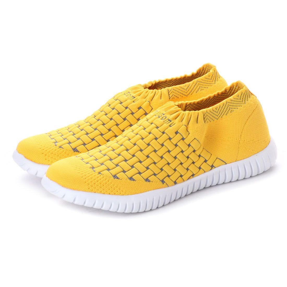 ゴムゴム Gomu56 ニットスニーカー,イエロー