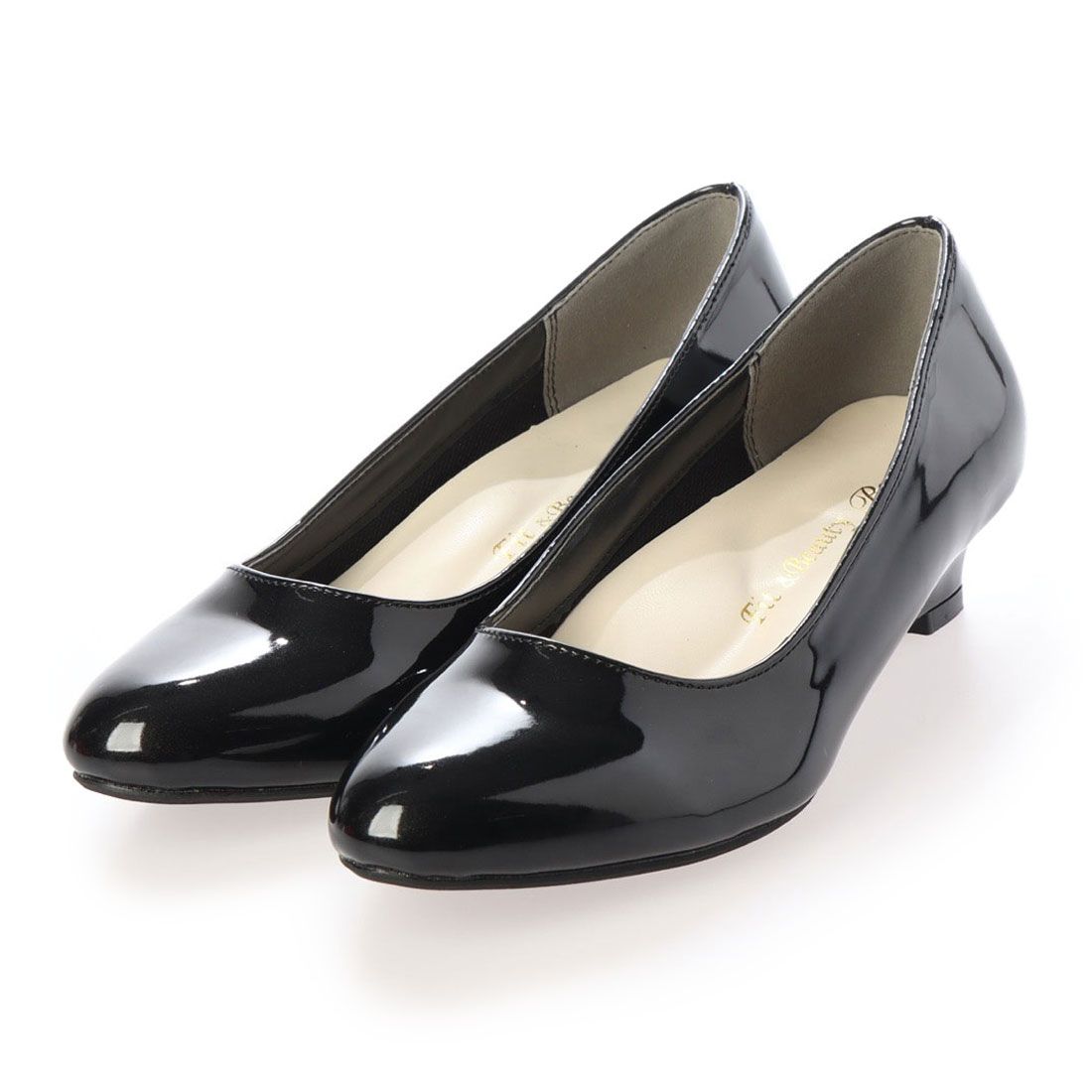 ラナン RANAN 幅広ゆったりアーモンドトゥウェッジパンプス