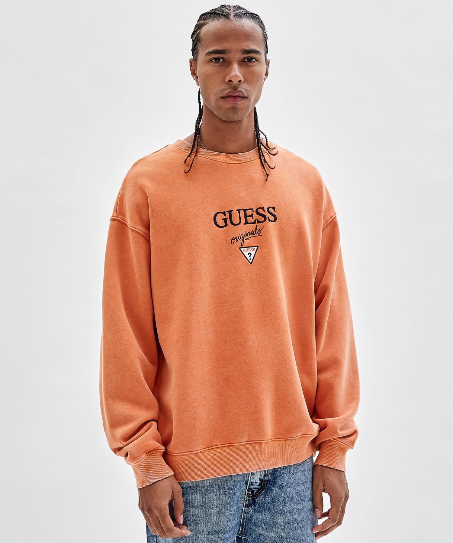 ゲス GUESS GUESS Originals Logo Crewneck Sweatshirt トップス スウェット