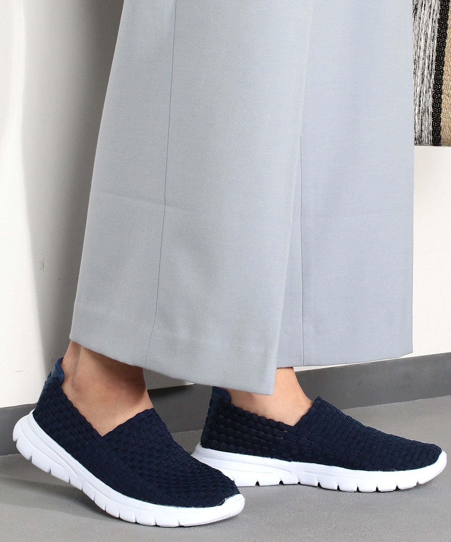 ル ソン Le son 軽量ソールゴムメッシュスリッポン