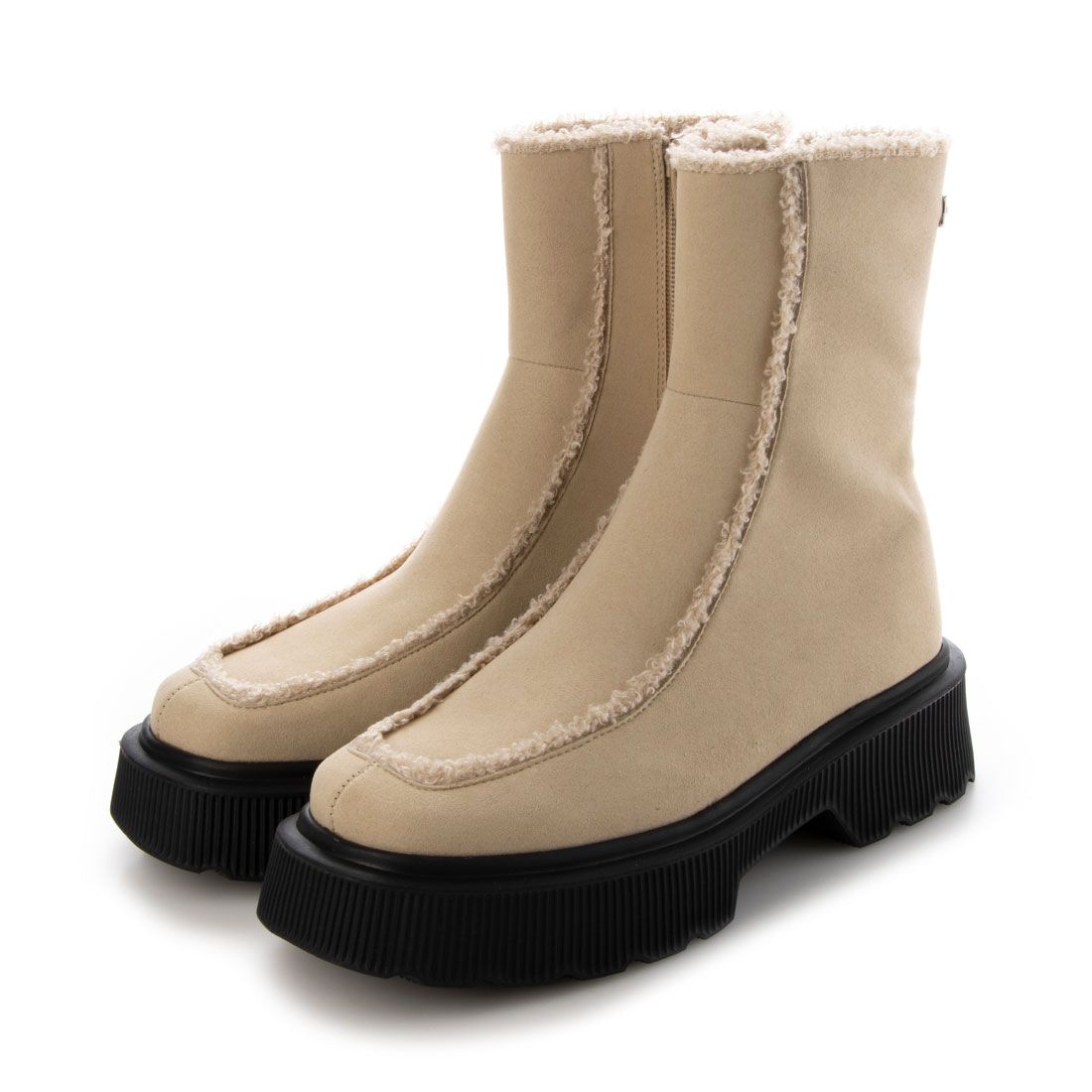 【23AW】Antares/アンタレス ボアボリュームブーツ,BEG