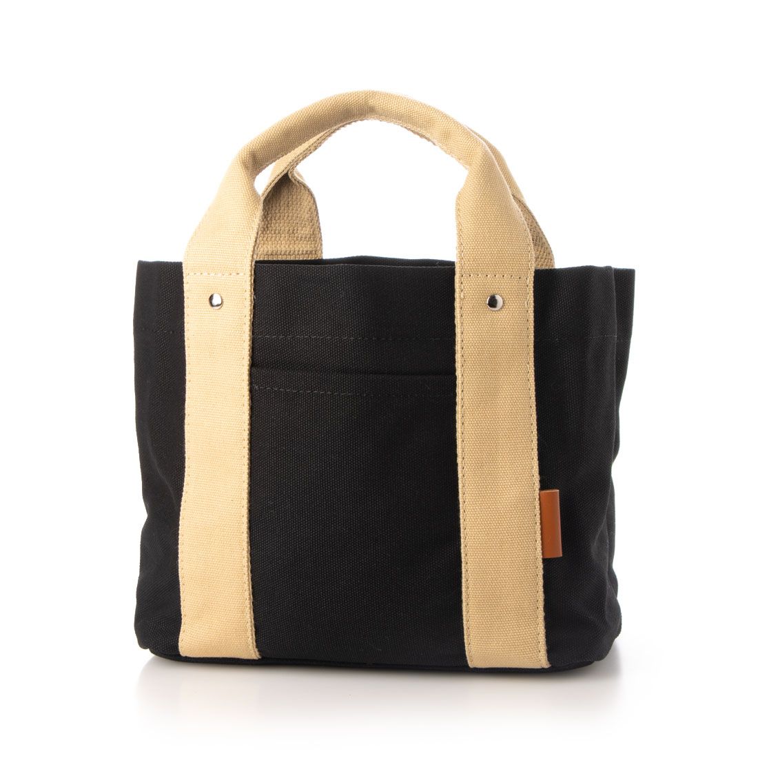 ベース BASE ミニトートバッグ ミニバッグ ミニトート トートバッグ キャンバストート キャンバスバッグ トート レディース 仕切り レディース 帆布 ランチバッグ ママバッグ かわいい BAG 通勤 通学,ブラック/ベージュ