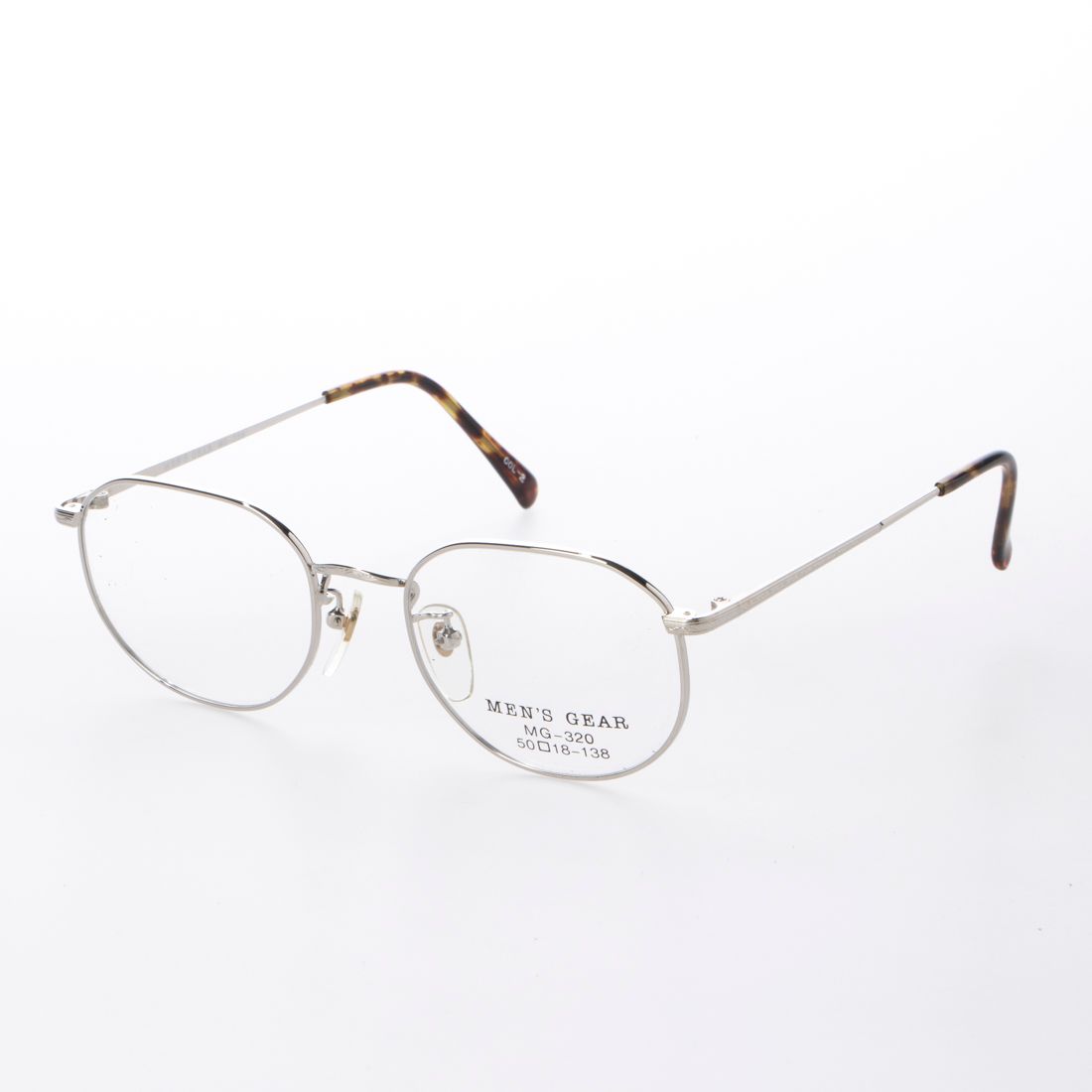 メンズギア MEN'S GEAR メガネ 眼鏡 アイウェア レディース メンズ,シルバー