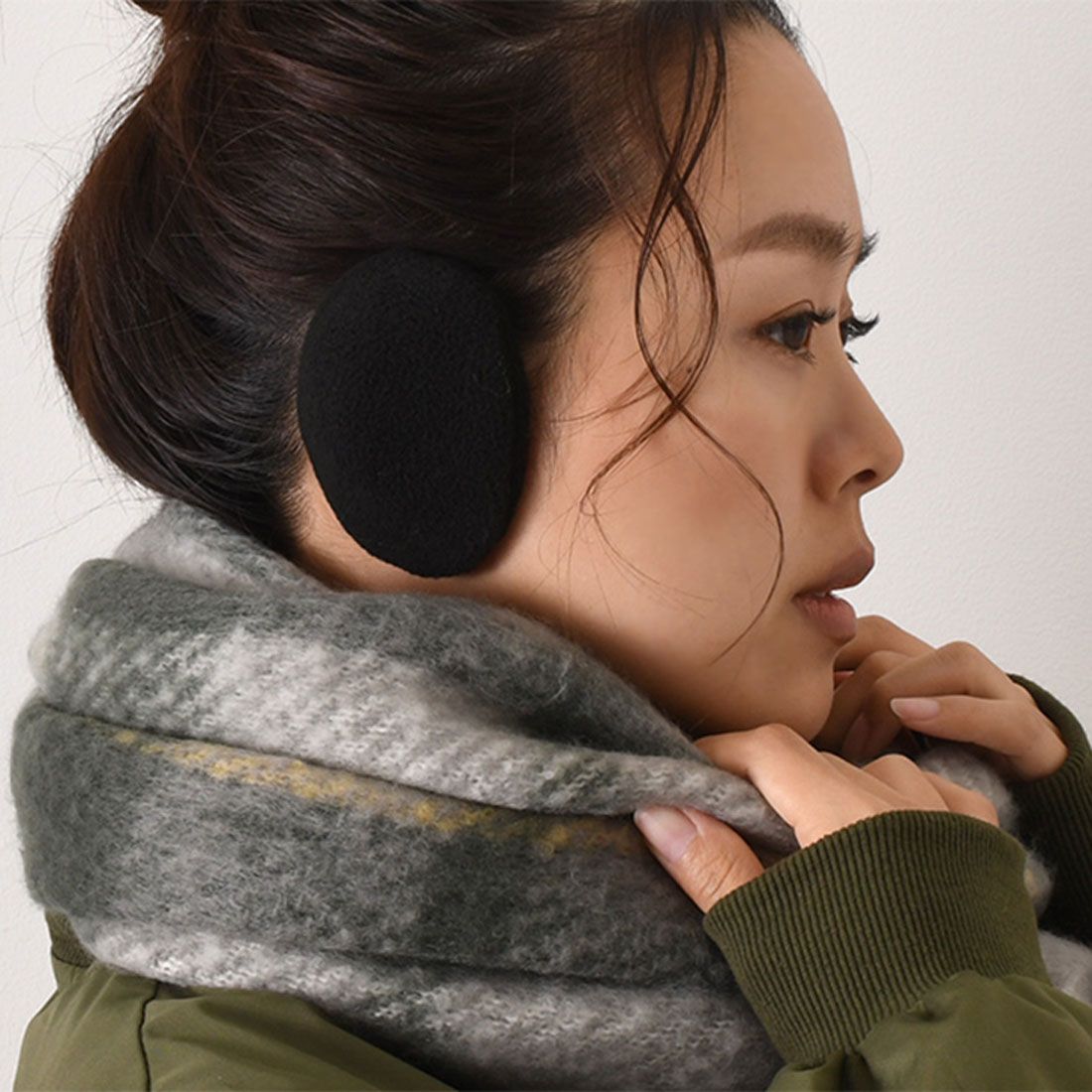 リアルスタイル REAL STYLE 耳当て イヤーマフ 暖かい レディース メンズ 子供 キッズ 防寒 コンパクト マフラー ウォーマー 冬 あったか 自転車 小さい 軽量