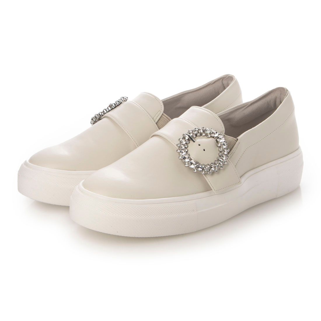 【light】Cassiopeia/カシオペアビジューモチーフボリュームスニーカー,BEG