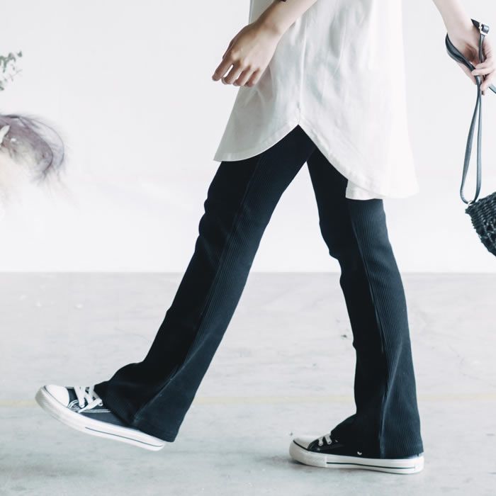 アクアガレージ aquagarage フレアパンツ レディース フレアーパンツ,ブラック(ノーマル生地)