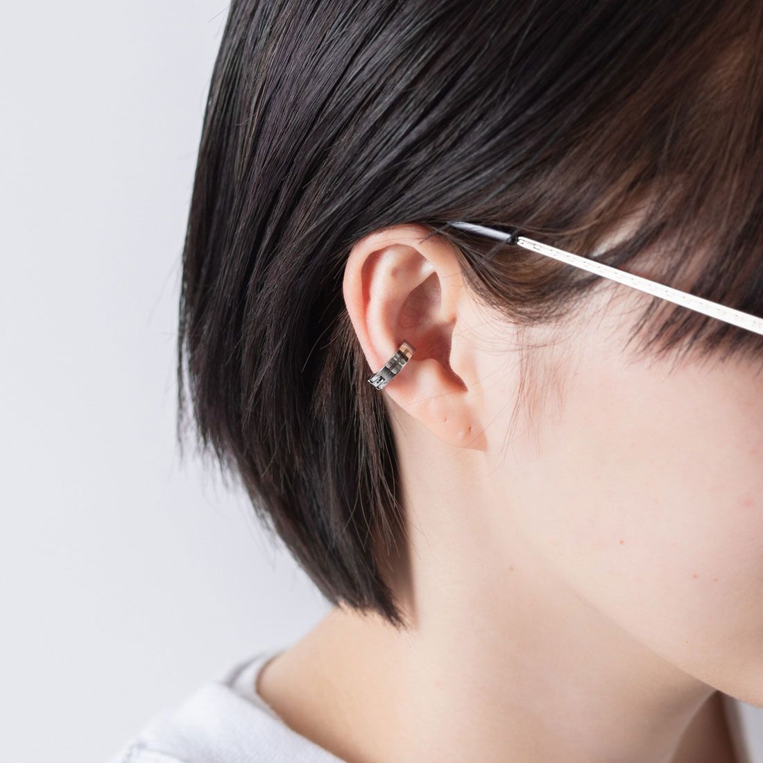 ジョン JON イヤーカフ ステンレス 両耳,シルバー