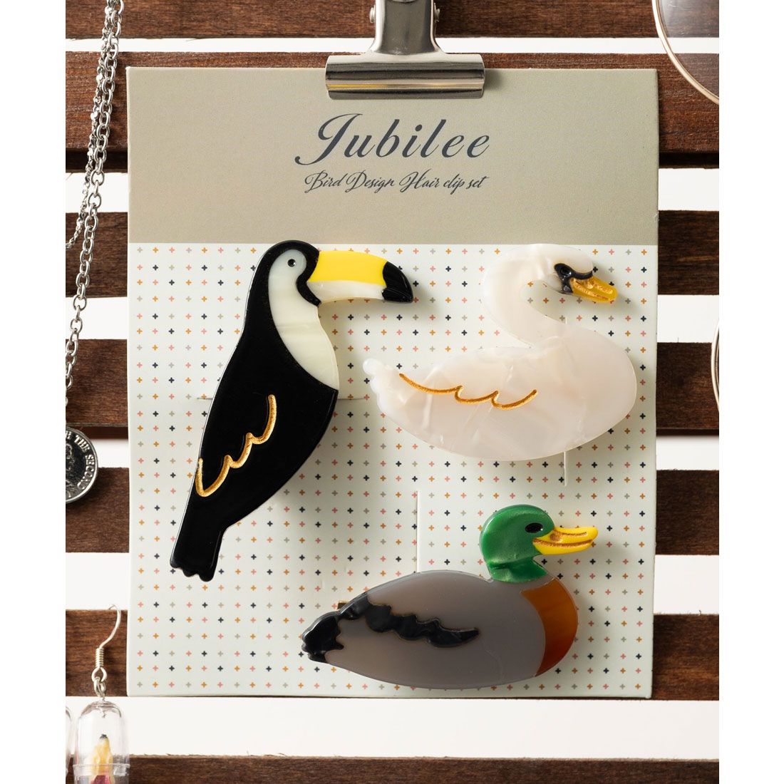 ジュビリー Jubilee ヘアクリップ 3点セット,その他2