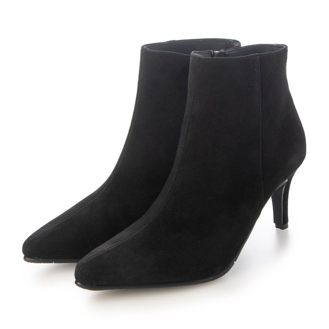 ポインター pointer 【本革】ブーツ ポインテッドトゥ 日本製 レディース 7cmヒール 歩きやすい 履きやすい PO-PTN710,ブラック