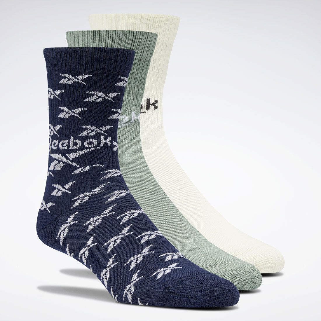 クラシックス フォールドオーバー クルー ソックス 3足組 / Classics Fold-Over Crew Socks 3 Pairs,ペールイエロー