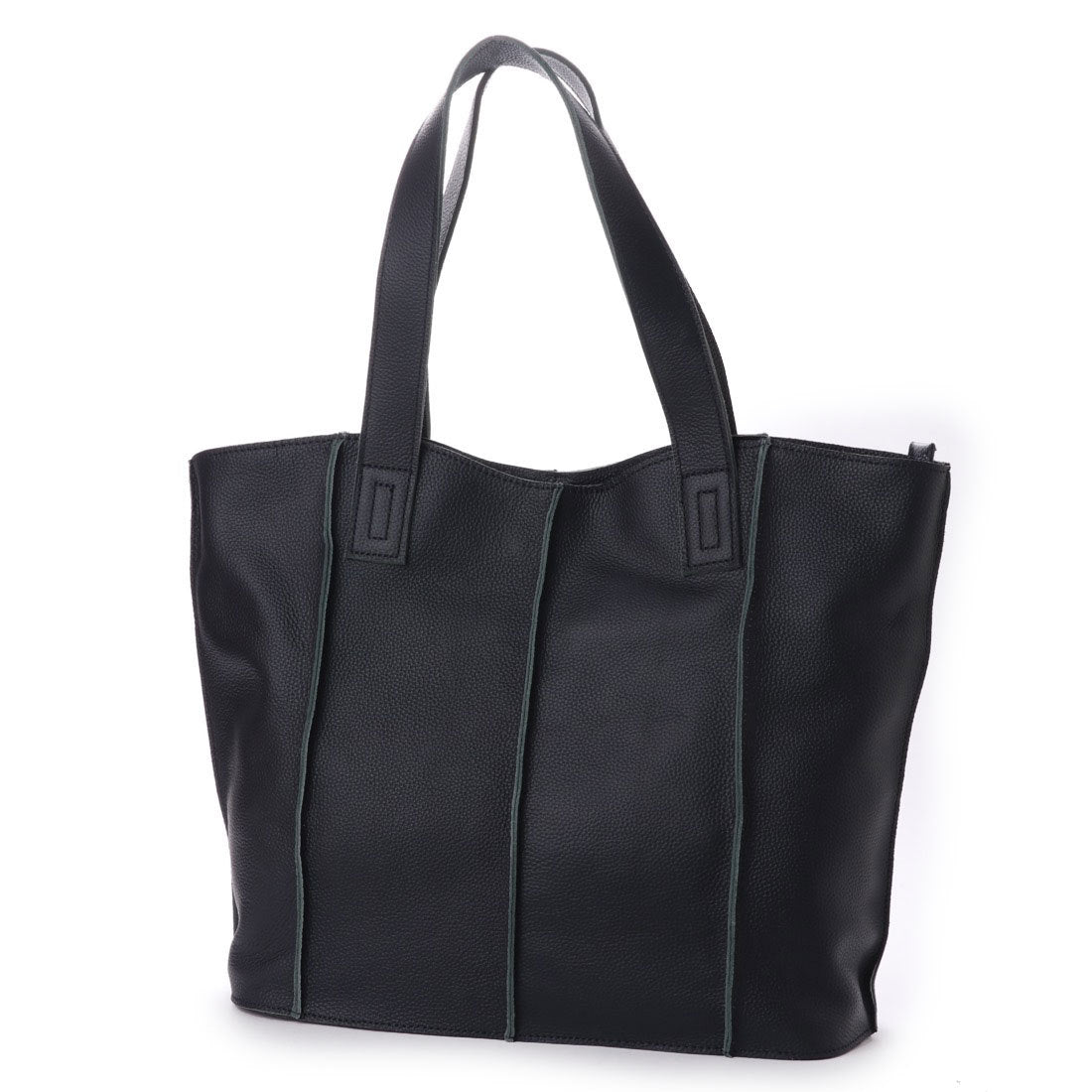 ヴィータフェリーチェ VitaFelice 【本革/カウレザー】シンプルファスナートートバッグ (ネイビー) ネイビー