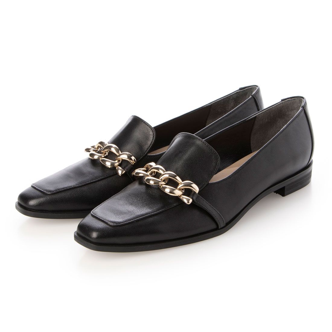 モード エ ジャコモ カリーノ MODE ET JACOMO carino スクエアトゥチェーンビットローファー