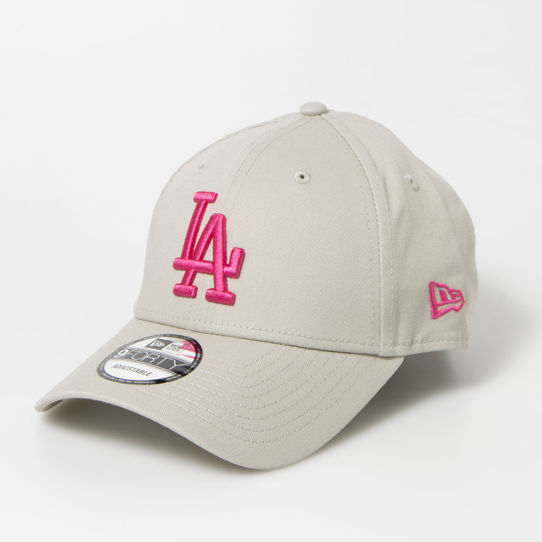 ニューエラ NEW ERA Newera キャップ ナインフォーティ ヤンキース ドジャース 野球 940 ベースボールキャップ 野球帽 帽子 ハット NEWERA 9FORTY LEAGUE BASIC CAP (LAストーン×ピンク) LAストーン×ピンク