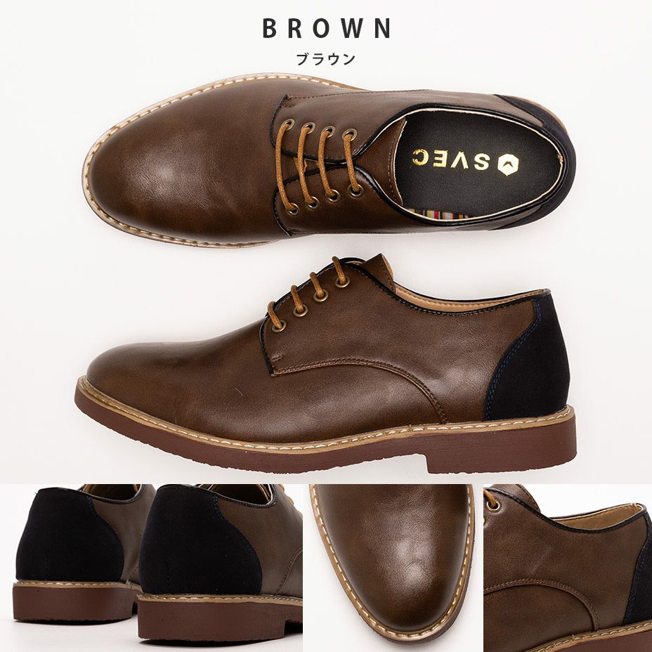シュベック SVEC オックスフォードシューズ,ブラウン
