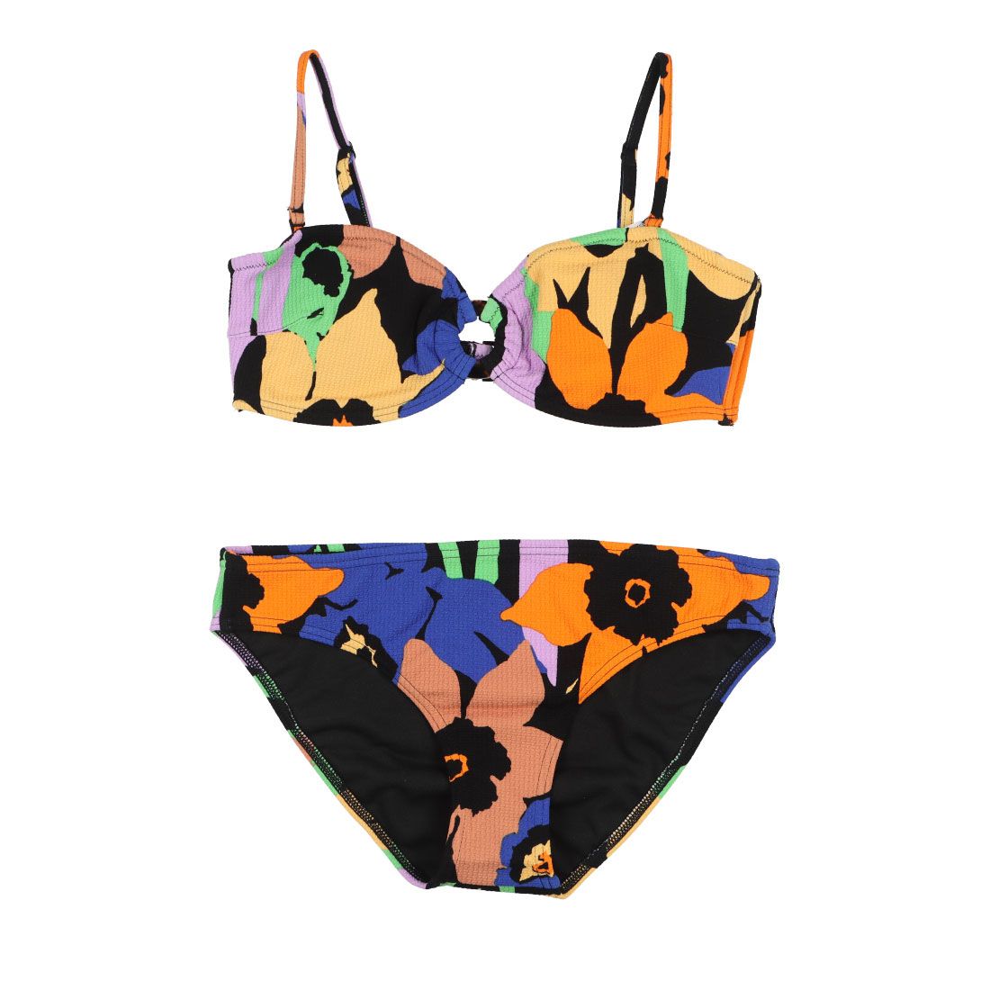 ロキシー ROXY COLOR JAM BANDEAU HI【返品不可商品】,ブラック