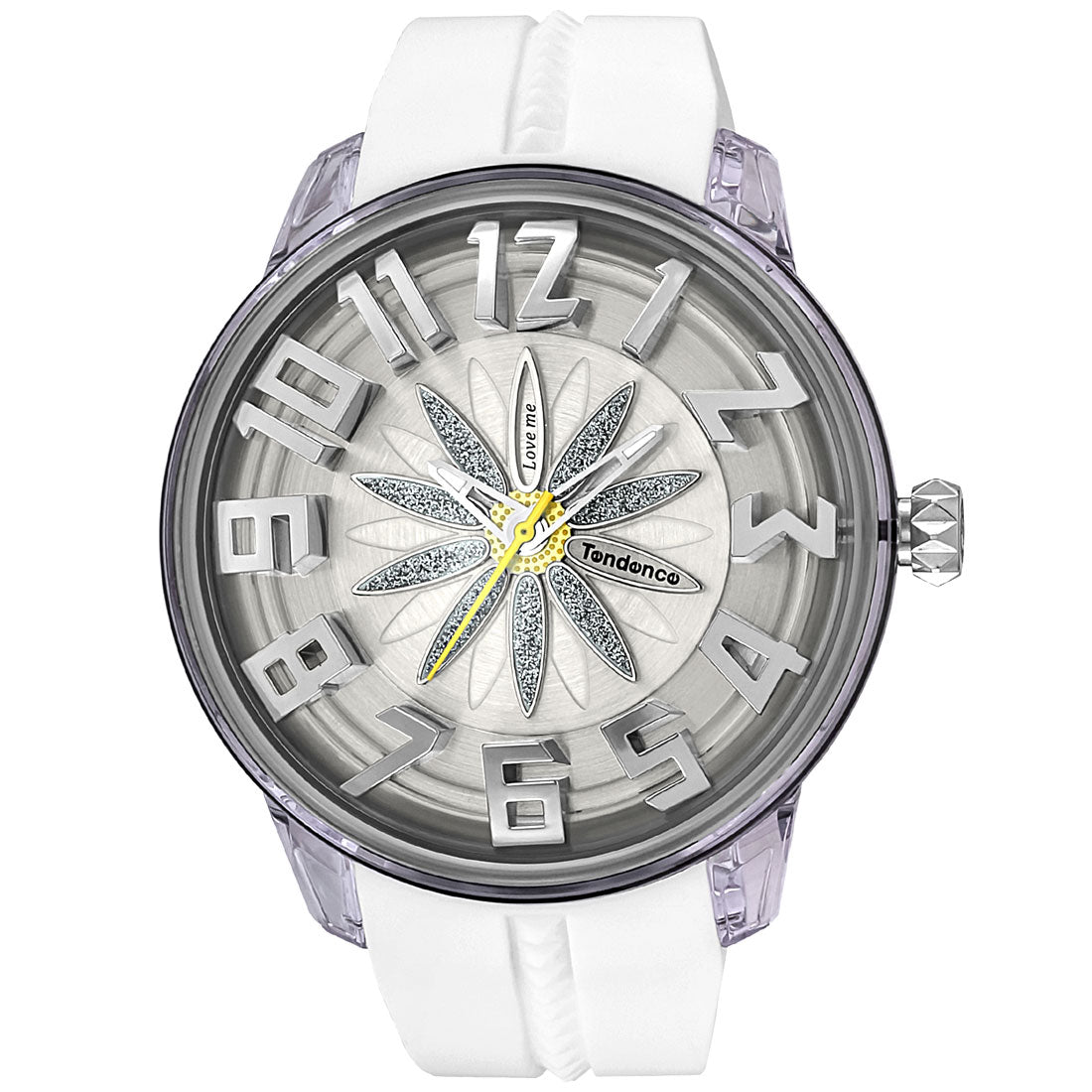 テンデンス TENDENCE キングドーム レディース 時計 TY023004 クォーツ シルバー シリコン (シルバー) シルバー