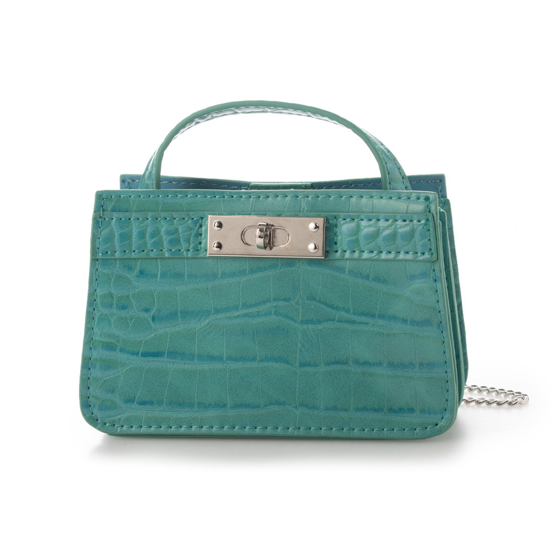 モニカ MONICA マイクロチェーンバッグ (ブルー) ブルー