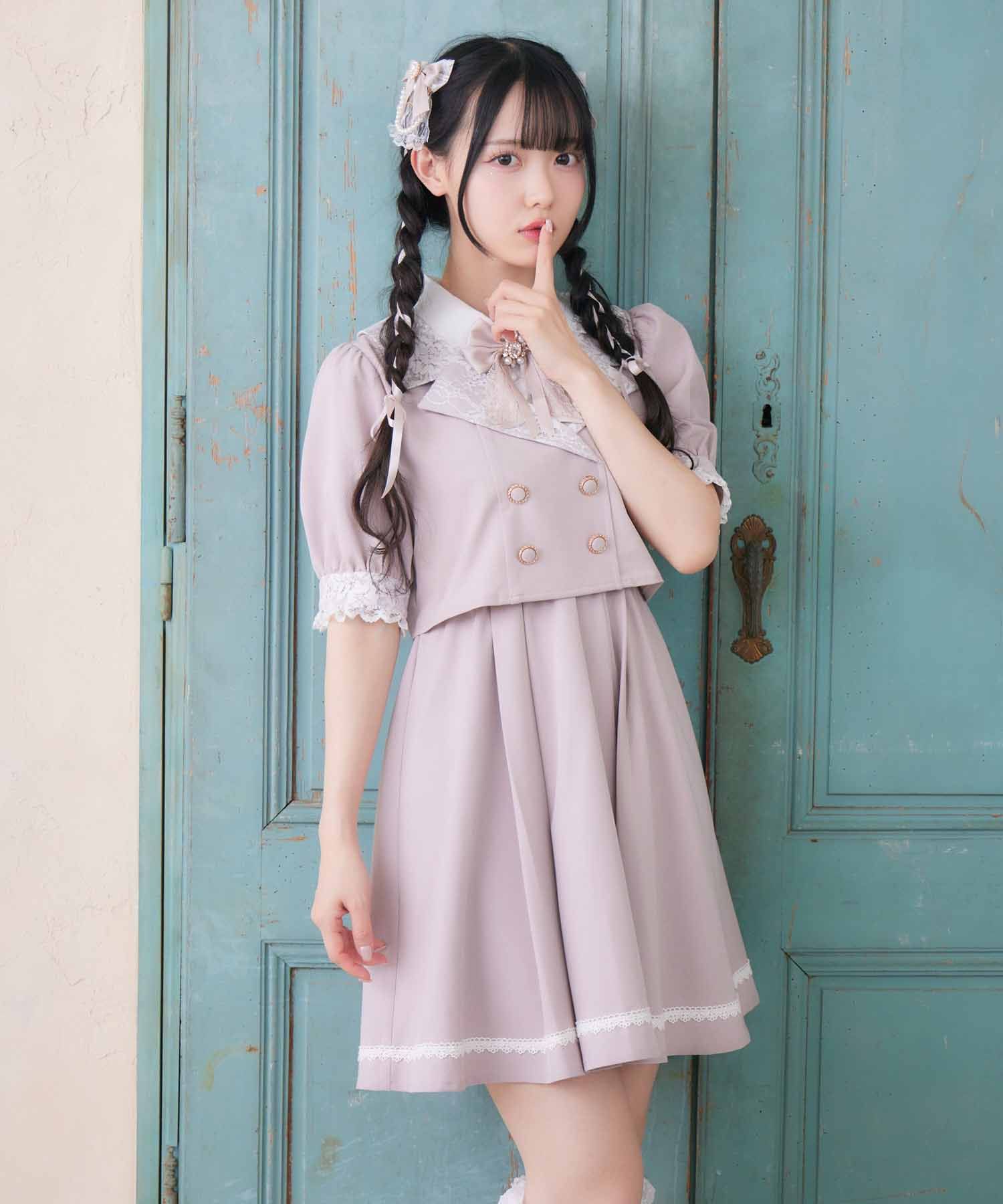 ロジータ ROJITA レイヤード風テーラードワンピース