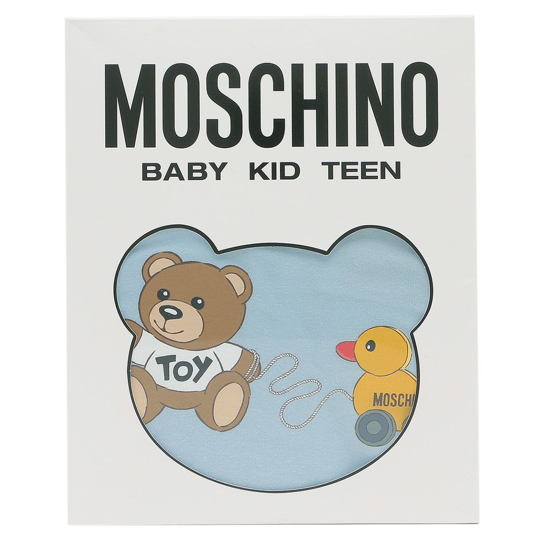 モスキーノ MOSCHINO ベビー服 ベビー用品 テディベア ロンパース 帽子 ブルー キッズ MOSCHINO MMY056 LBA00 40304【返品不可商品】