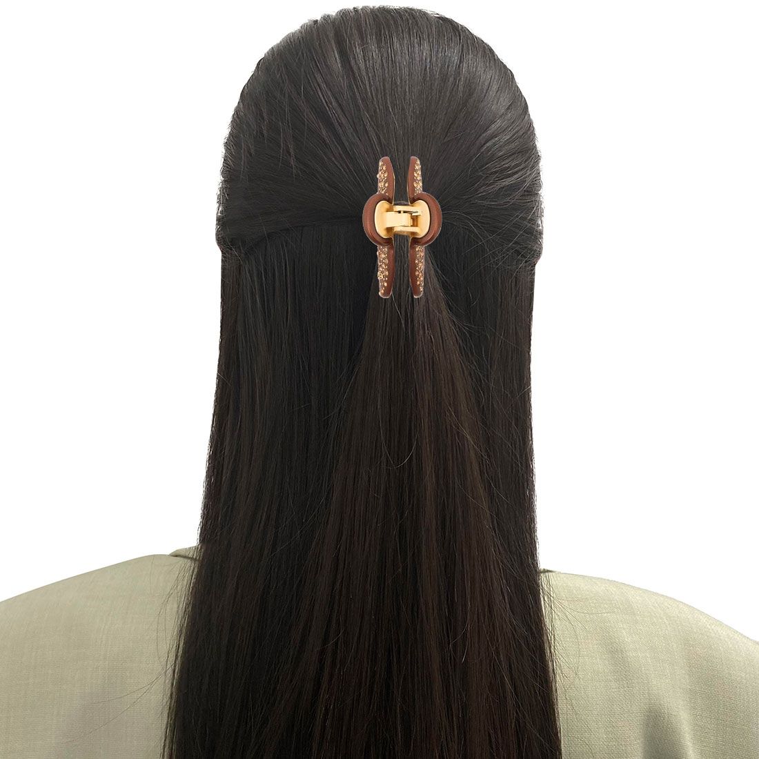 アレクサンドル ドゥ パリ ALEXANDRE DE PARIS ヘアクリップ ヘアアクセサリー ヴァンドーム Mサイズ ブラウン レディース ALEXANDRE DE PARIS ICCM1557104 X4