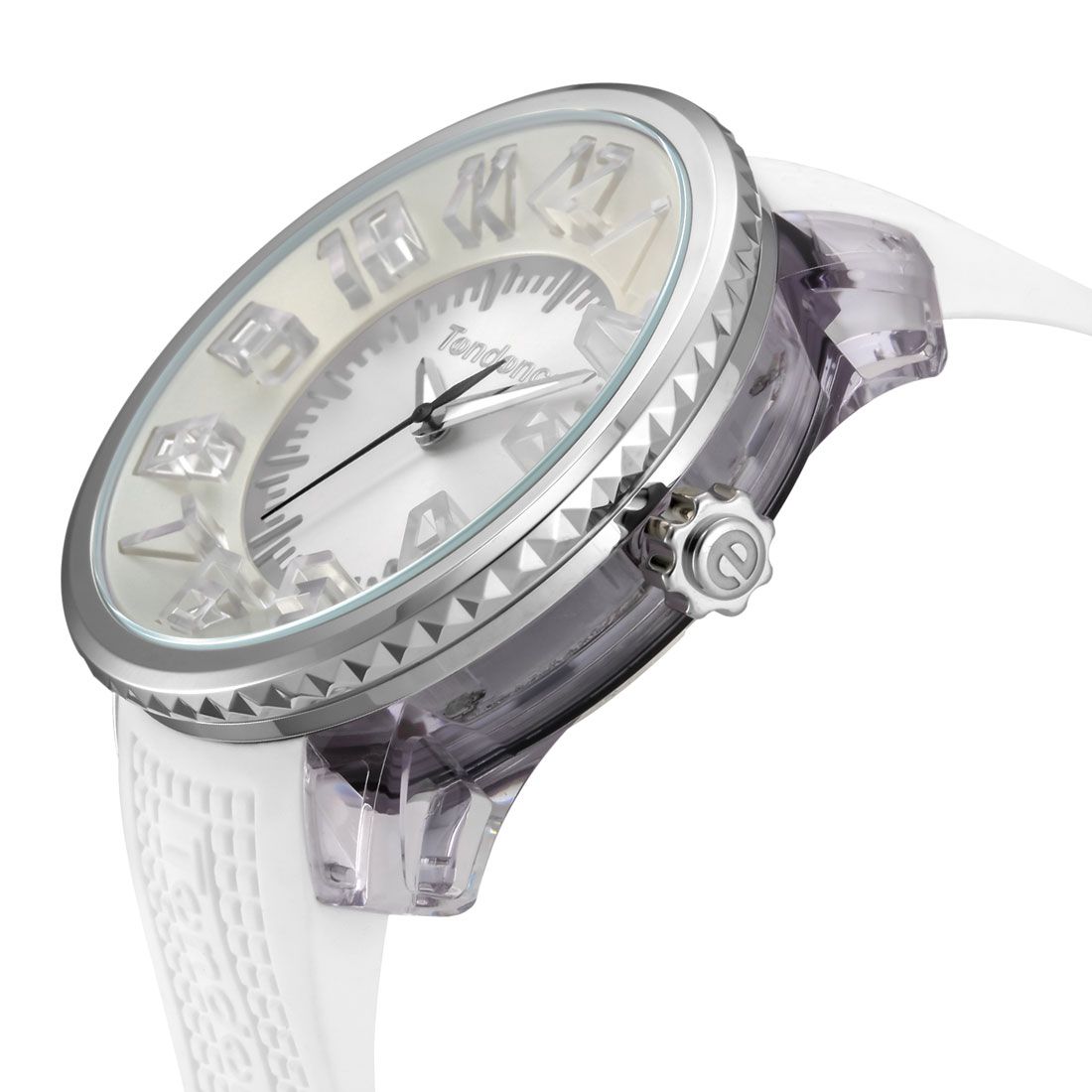 テンデンス TENDENCE フラッシュ ユニセックス 時計 TY532003 クォーツ ホワイト シリコン