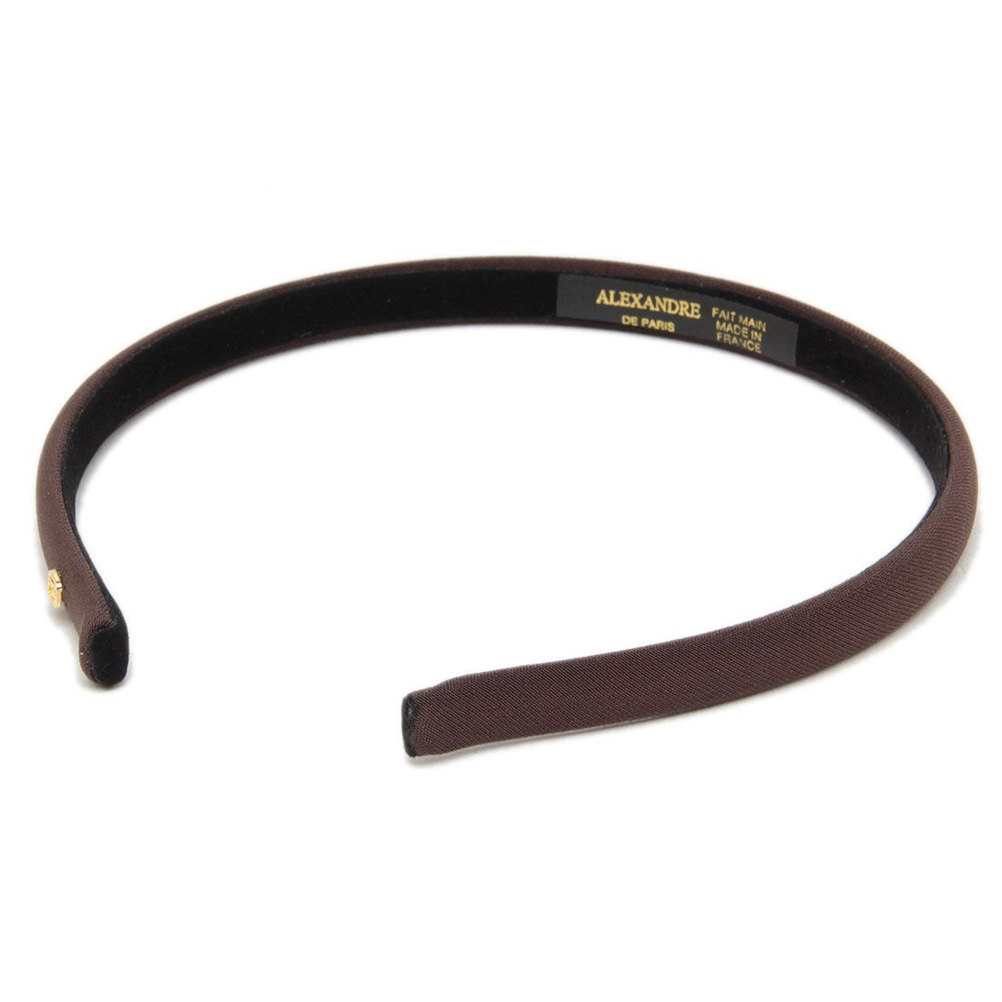 アレクサンドル ドゥ パリ ALEXANDRE DE PARIS カチューシャ ヘアアクセサリー マシェール ジャンヌ 10mm ブラウン レディース ALEXANDRE DE PARIS THB2014810 H