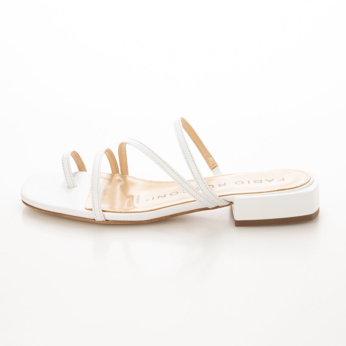 ●ファビオルスコーニ FABIO RUSCONI サムリングストラップサンダル (ホワイト) ホワイト