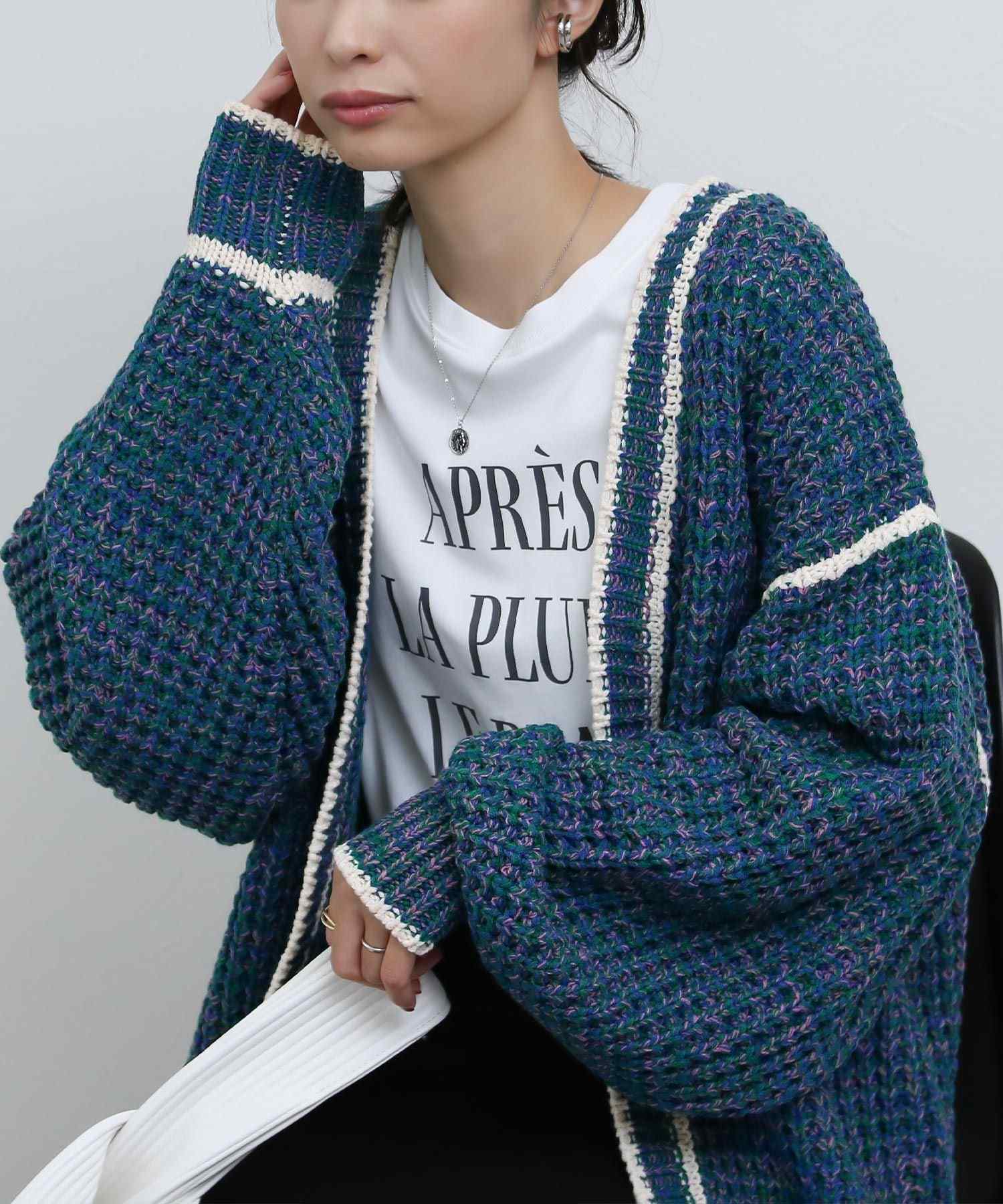 ソーシャルガール SocialGIRL ミックスニットカーディガン