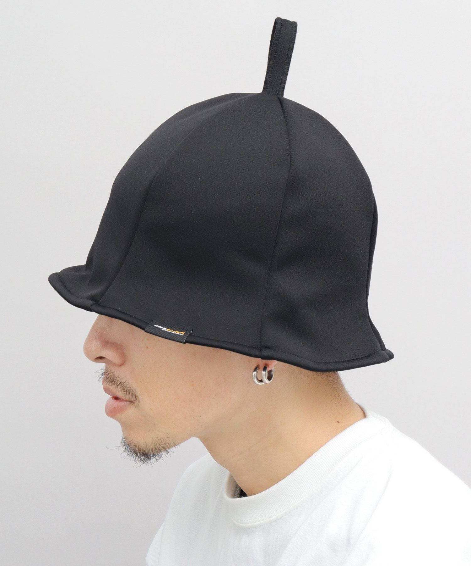 ベーシックエンチ Basiquenti サウナハット サウナキャップ チューリップハット 裏フリース コンパクト サウナグッズ 無地