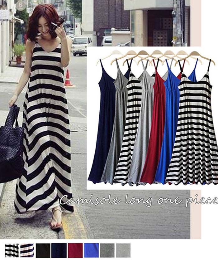 ミニミニストア miniministore モーダルワンピース ボーダー柄 無地【返品不可商品】