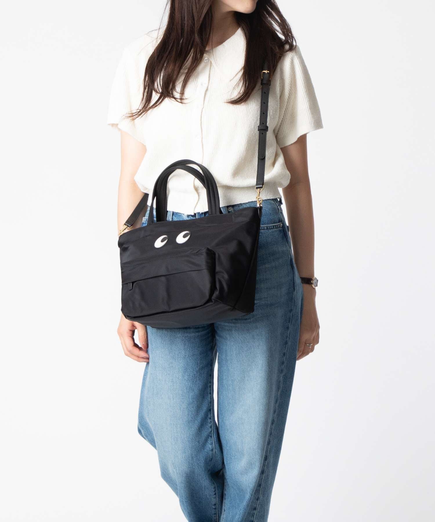 アニヤハインドマーチ Anya Hindmarch 5050925 193511 ハンドバッグ E/W Tote Mini Eyes in ECONYL regenerated Nylon レディース バッグ アイズ ミニトート