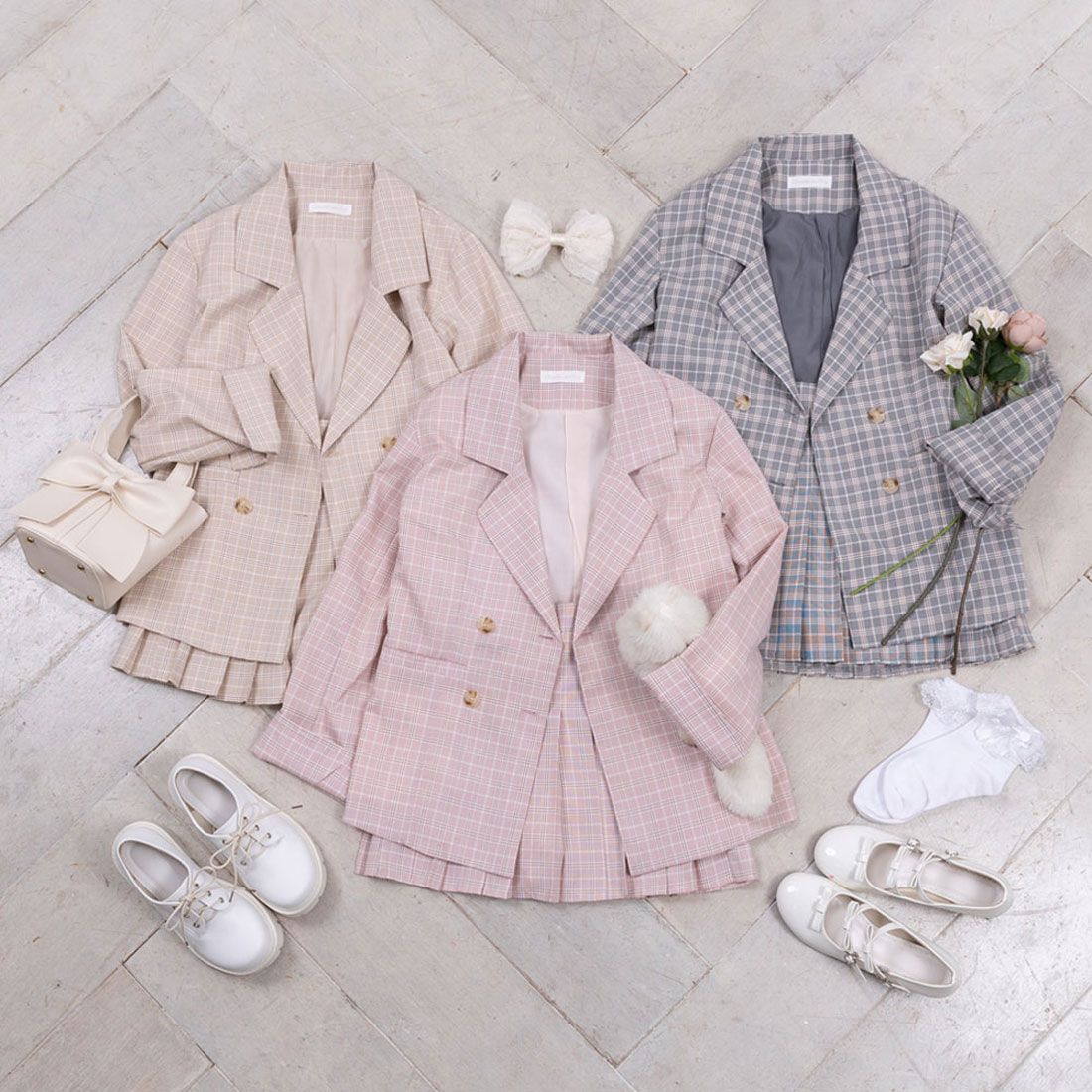 ユメテンボウ 夢展望 チュールフリルリボンバレッタ