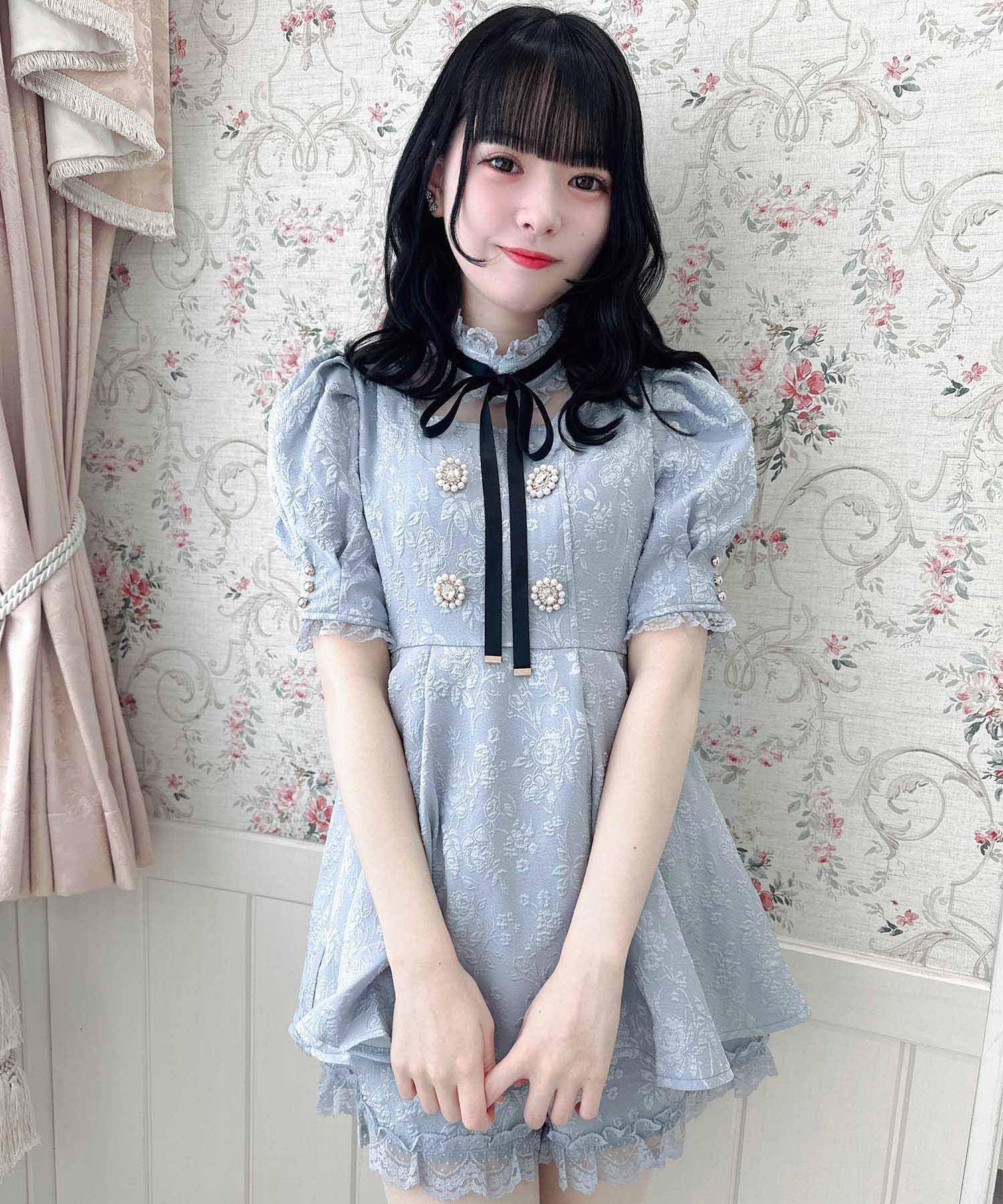 ロジータ ROJITA 花柄ふくれジャガード セットアップ