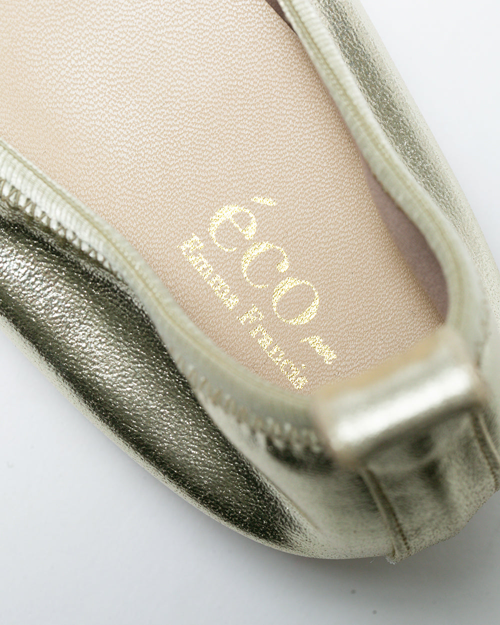 【24SS】エマ フランシス Emma Francis フラット バレエシューズ (ゴールド アップルレザー) ゴールド アップルレザー