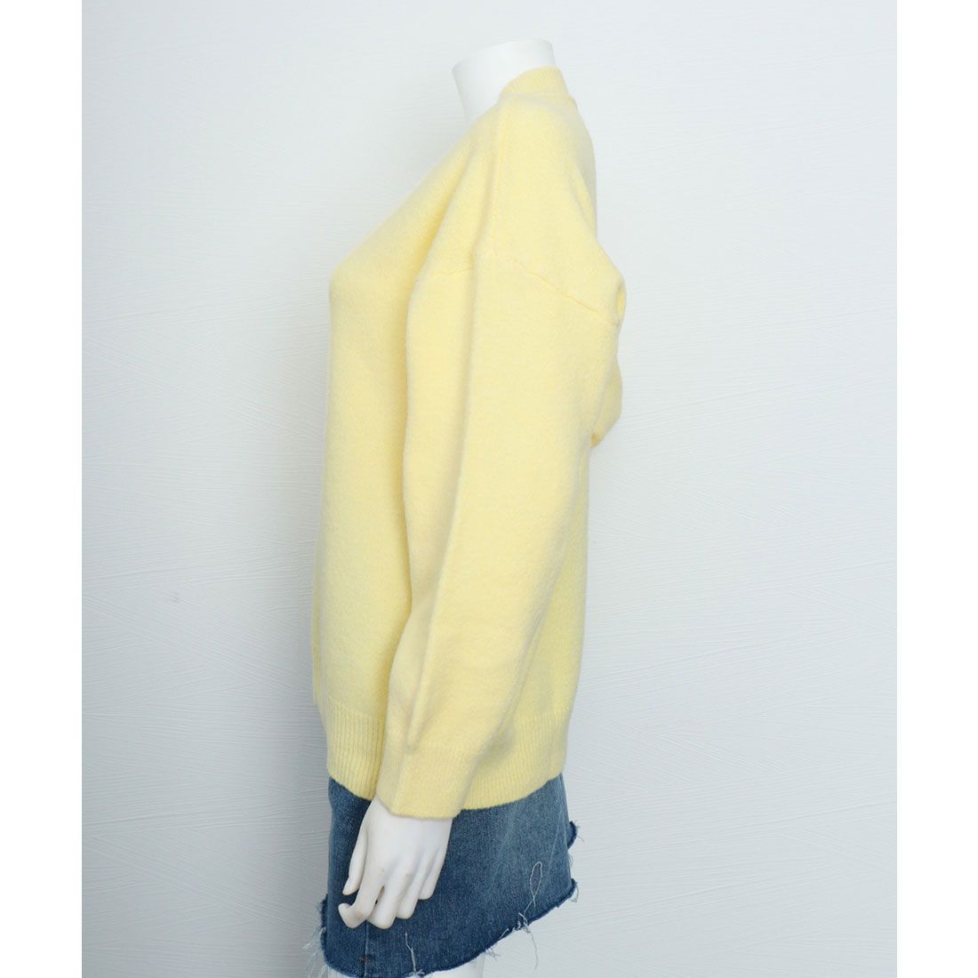 ニットセーター カラーニット 長袖 秋冬