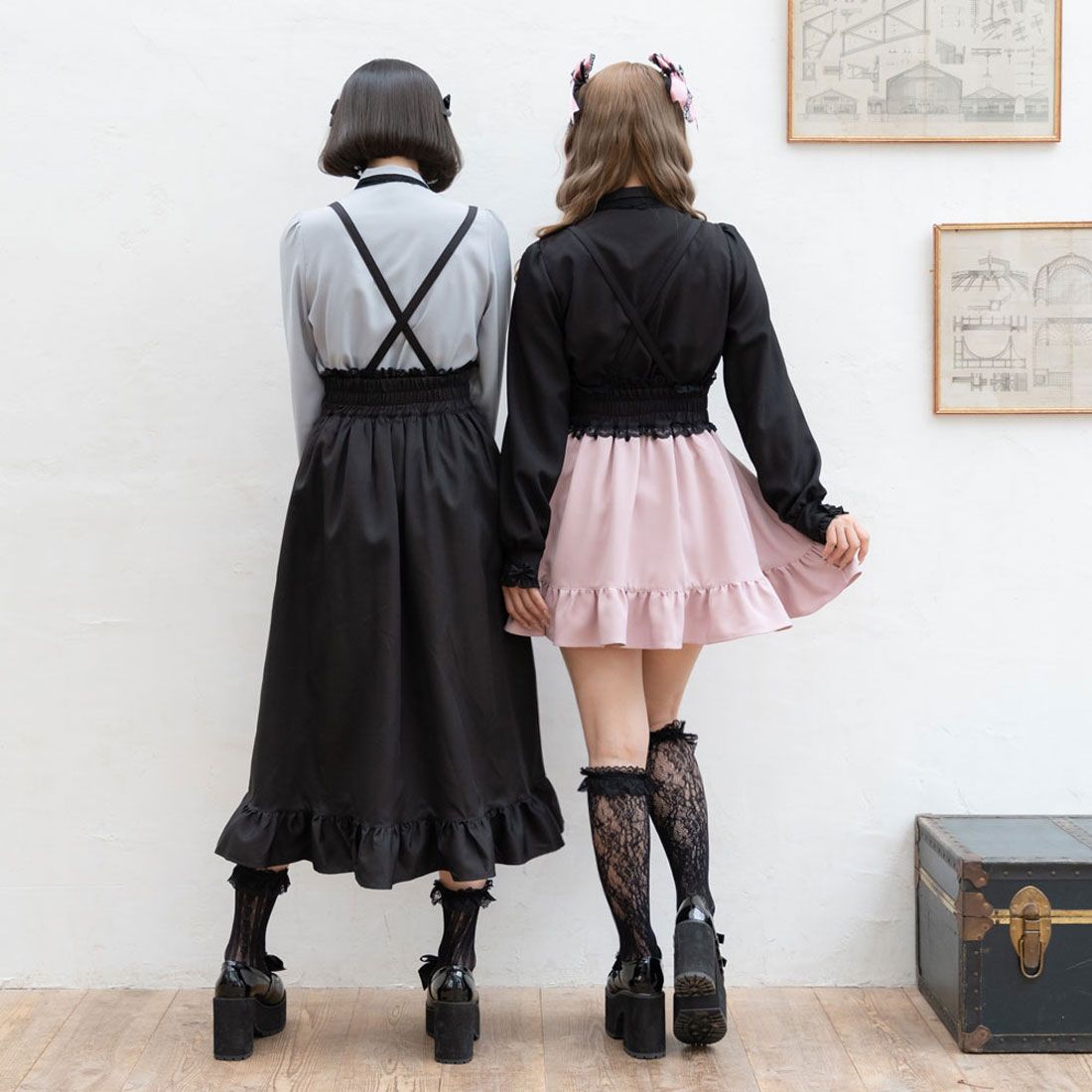 ユメテンボウ 夢展望 キラキラハートクロスベルトスカート